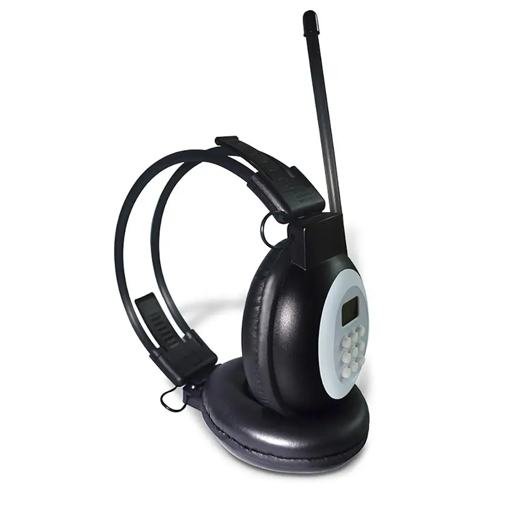 HRD-308S Portable Digital Wireless Headphone 50-108MHz FM Radio Stereo Headset Noise Cancelling Headphones