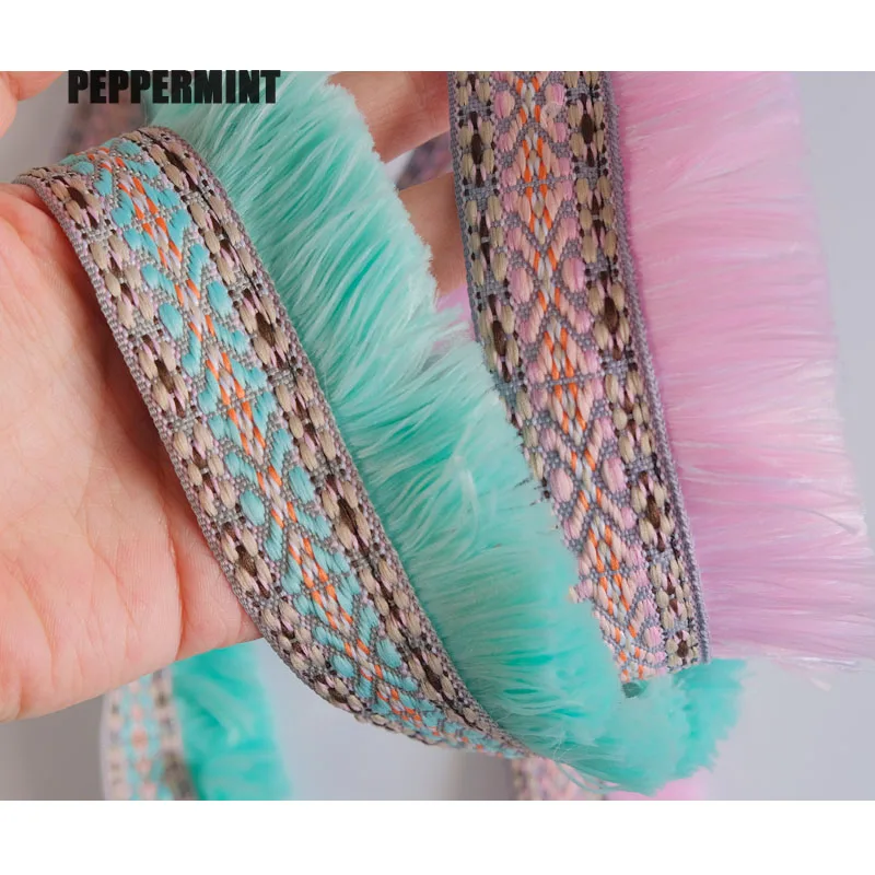 1yard 50mm Embroidery Tassel Ethnic Fringe Lace Trim Trimming Ribbon Sewing Latin Dress Stage Garment Curtain Decorative