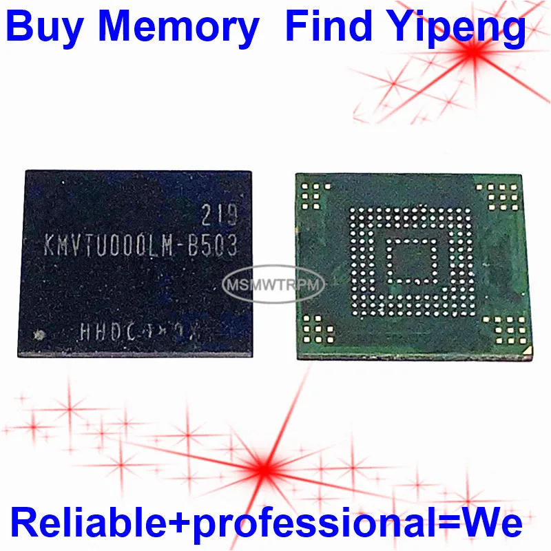 KMVTU000LM-B503 153FBGA EMCP 16GB RPMB clean empty data Memory Flash KMVTU000LM