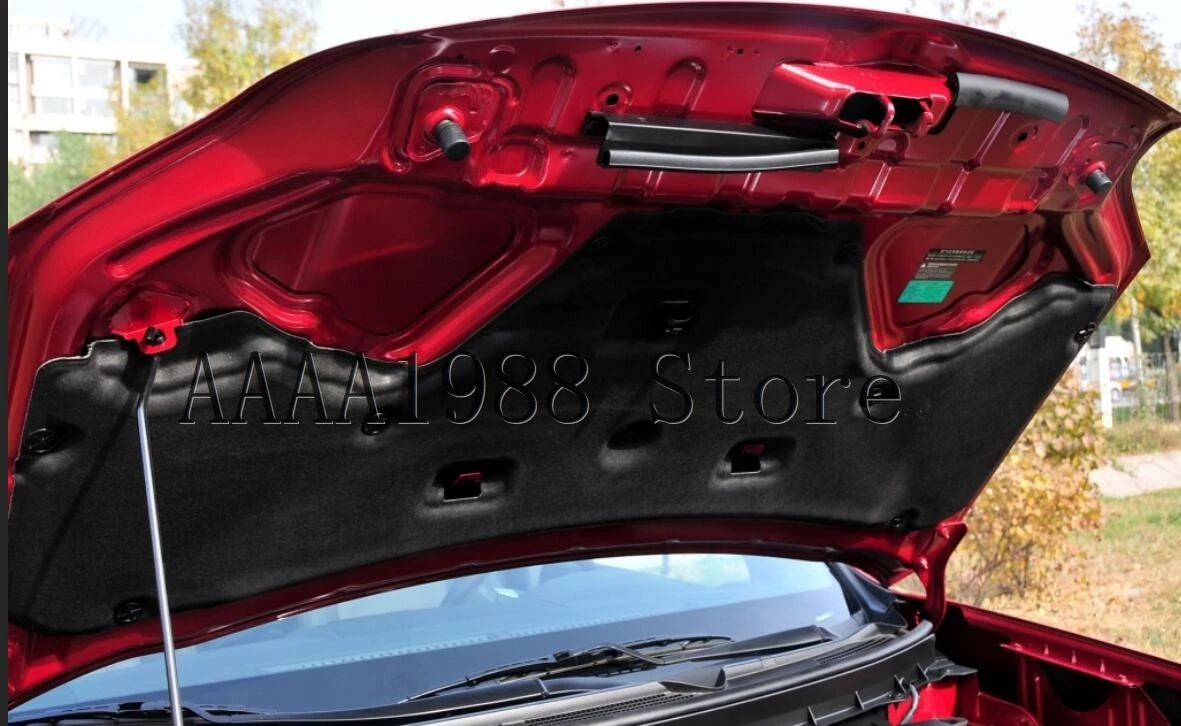 2008-2013 für Nissan X-Trail Rouge Auto Wärme Sound Isolierung Baumwolle Front Hood Motor Firewall Matte Pad abdeckung Noise Deadener