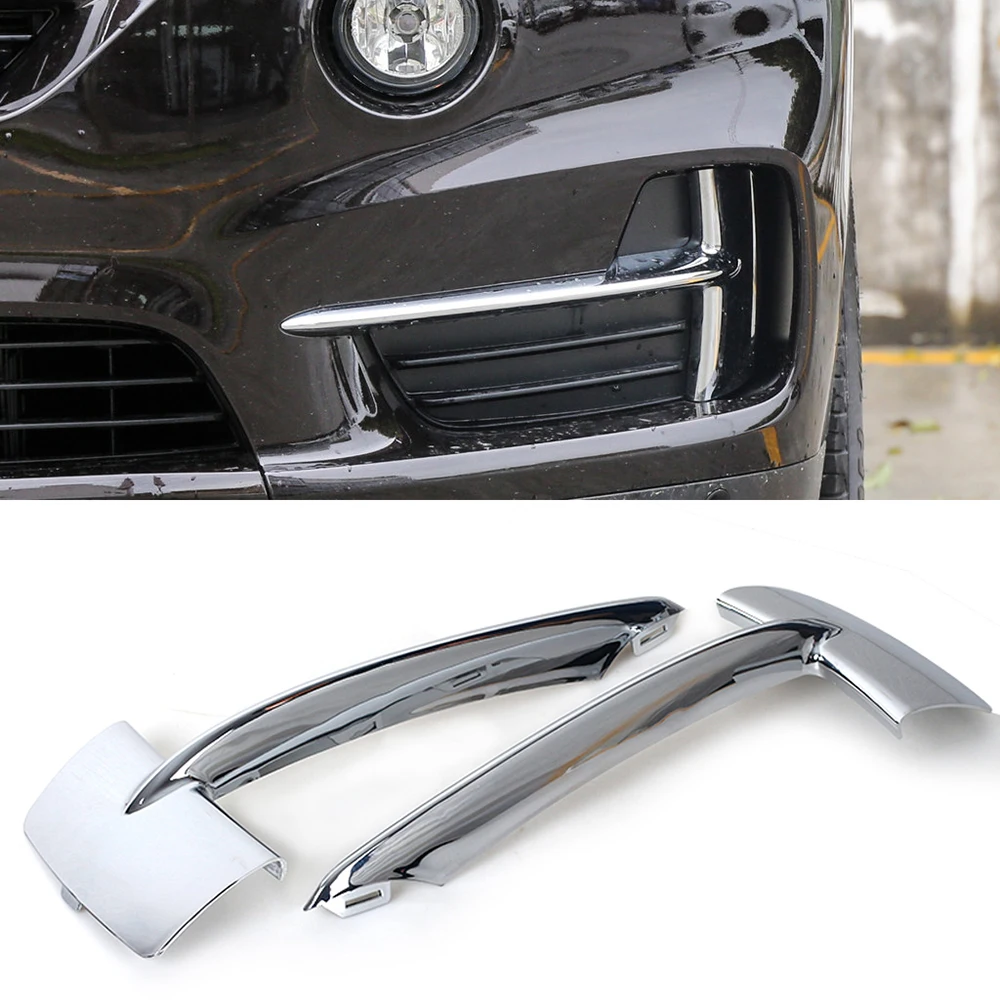 K-Car Front Bumper Grille Trim Chrome For BMW F15 X5 2014 2015 2016 2017 2018 51117325395 51117325396