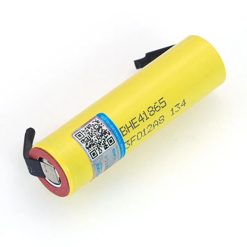 100% New Original HE4 18650 Rechargeable li-lon battery 3.6V 2500mAh Battery 20A 35A discharge + DIY Nickel sheet