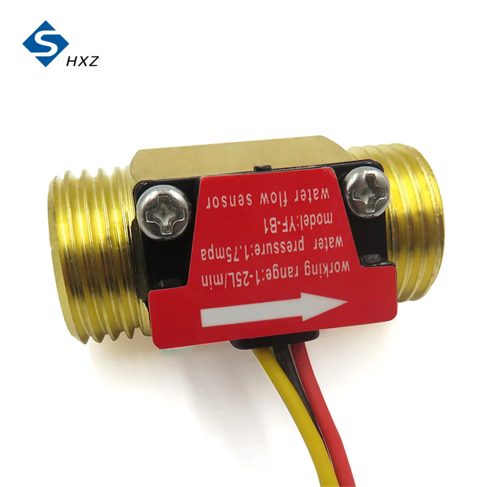 Imagem -04 - Interruptor Sensor de Fluxo de Água Industrial Sensor de Fluxo de Água Hall Interruptor Fluxômetro Sensor de Fluxo de Água 125l Min 1.75mpa Yf-b1 Dc518v g1 2