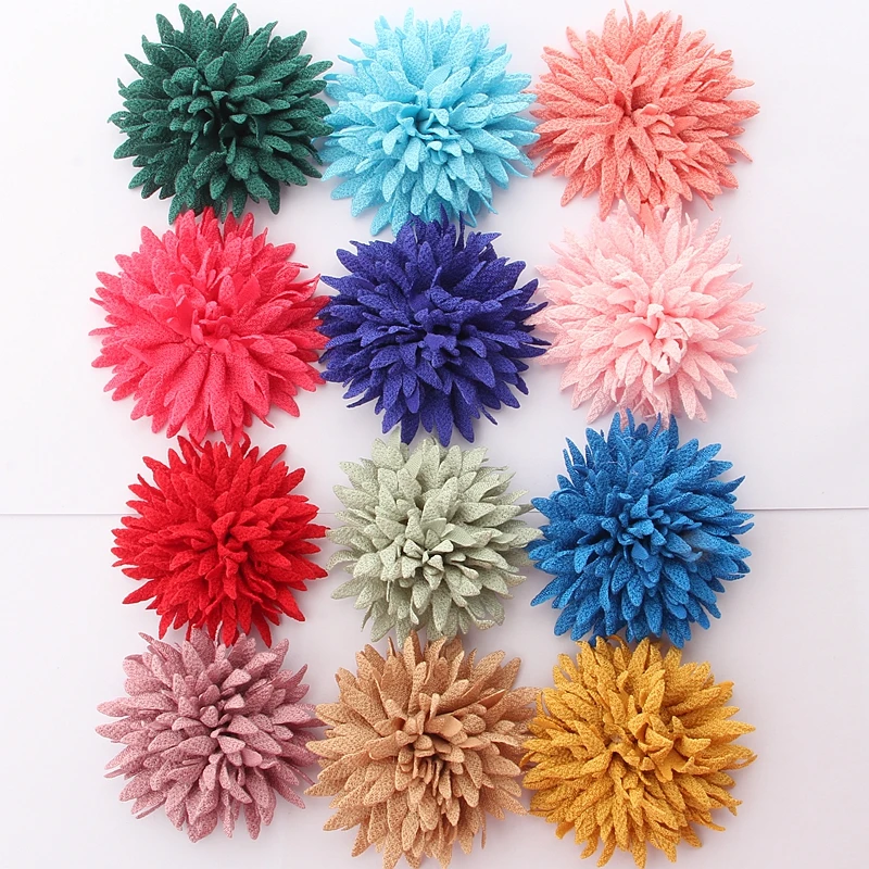 

10PCS 7CM 2.75" Fashion High Quality Satin Fabric Flowers For Headbands Hair Flower For Hair Accessories Boutique