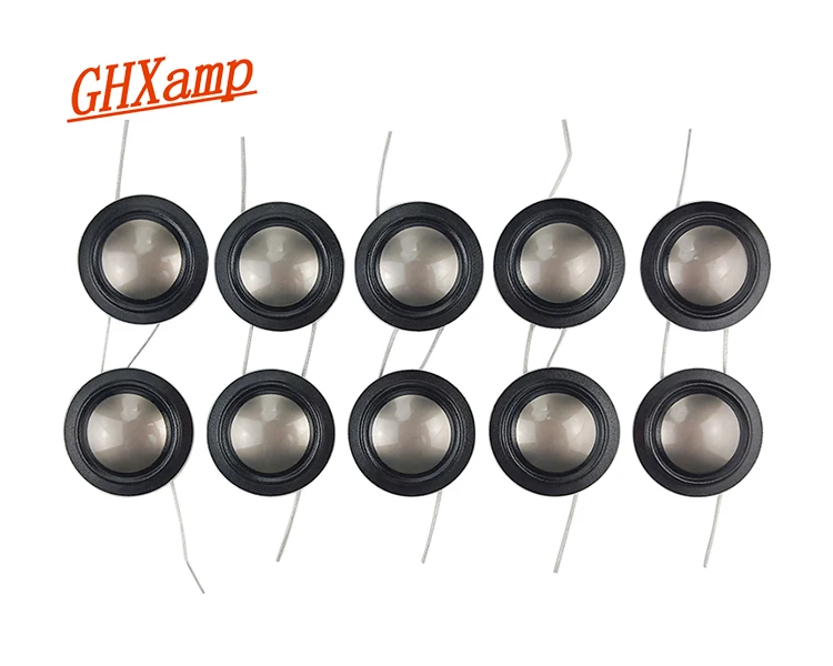 10PCS 25,4mm 25 core Schwingspule Metall Titan Membran + Seide Seite Hochtöner Lautsprecher Reparatur Teile 6-8OHM – Detail 4
