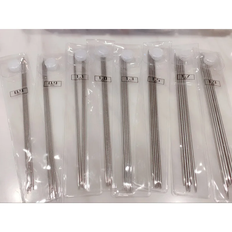 5PCS/lot Mini Stainless Steel Straight Knitting Needles For Handmade Craft Doll Clothes Sewing Tools Accessories