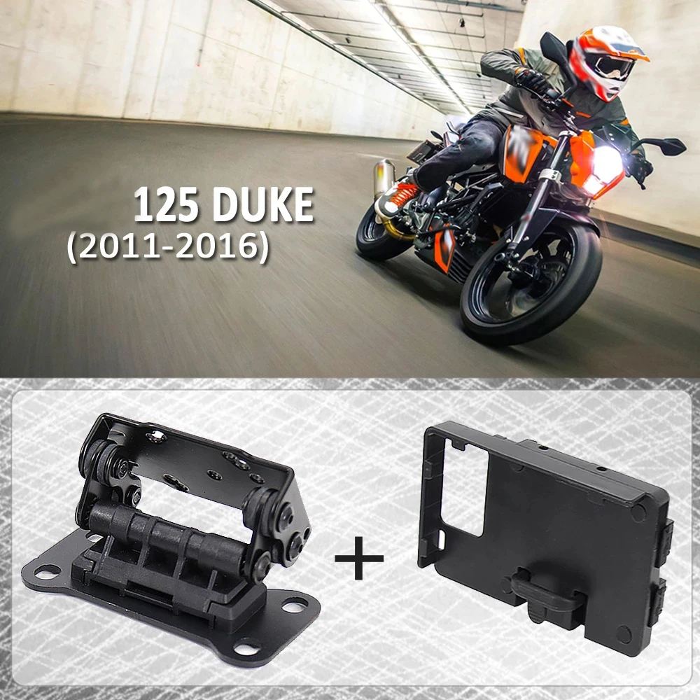 

NEW Motorcycle Accessories Black Mobile Phone Holder GPS Stand Bracket For 125 Duke 2011-2016 2015 2014 2013 2012