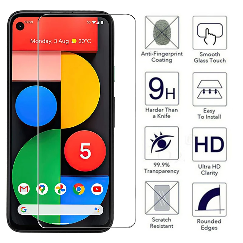 Full Glue Tempered Glass For Google Pixel 5 4 3 Screen Protector For Pixel 4A 5g Protective Lens Film For Google Pixel 4 3 XL 6