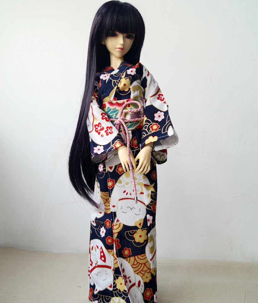 OOAK Japan Style Cat Kimono Dress For 1/4 17