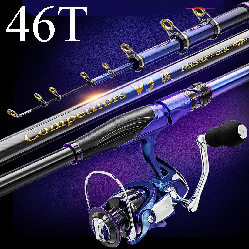 Competitors V3 V5 Geegan Fast Rock Fishing Rod 46T Carbonfiber Superhard Superlight 3.6m 4.5m 5.3m 6.3m No Reel