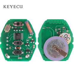 Keyecu Rechargeable Remote Circuit Board 315Mhz / 433.92MHz for BMW 3 5 X series 7S E38 E39 E46 with ML2020 Battery