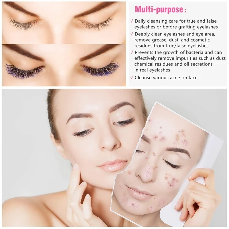 30/50/100pcs Wholesale Lash Shampoo Brush Eyelash Cleaning Nose Blackhead Cleaning Brushes Eyelashes Extensions Makeup Tools