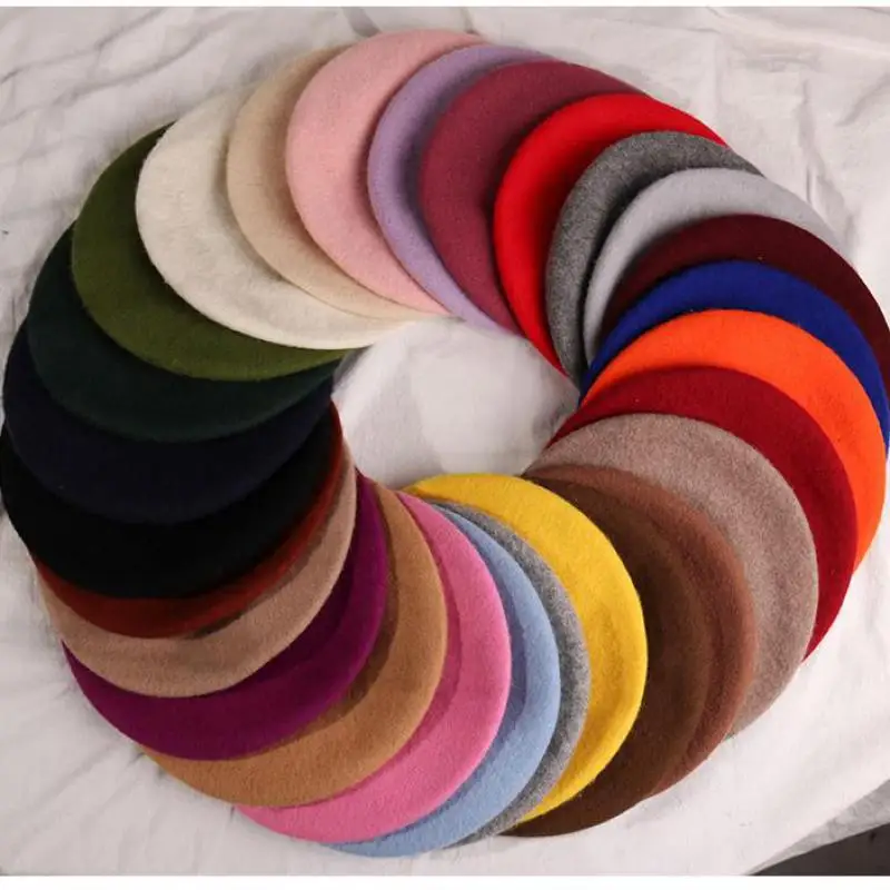 Winter Hats For Women Berets Painter Cap Autumn Winter Hat Female Flat French Artist Beret Girls Vintage Warm Casual