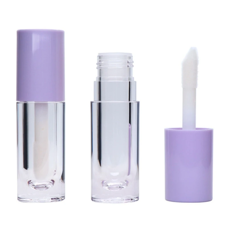 100pcs/lot 6.5ML Empty Lipstick Tubes Transparent Lip Gloss Tubes Big and short Clear bottles Eyeliner mascara container