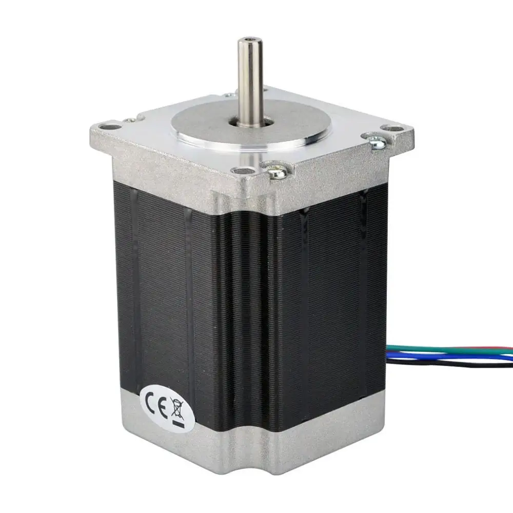 Nema 23 Stepper Motor 1.9Nm(269oz.in) 2.8A 76mm 4-lead Motor 6mm Shaft for CNC Engraving Milling Machine