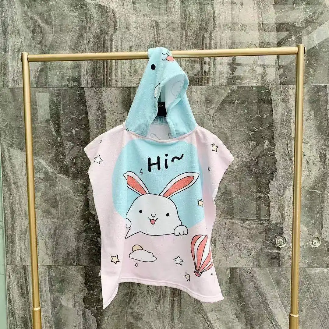 

Infant Cape Robe Bath Towel Kid Hooded Bathrobe Bathing Accessories for Babies Boy Girl Unisex Washcloth Soft Swim Pool Cover Up