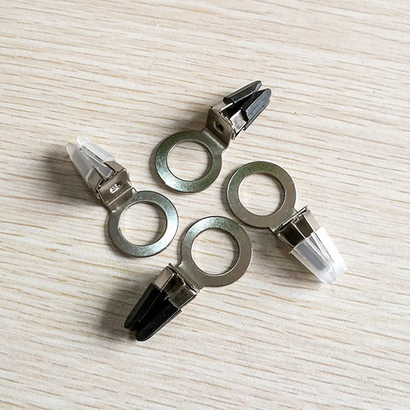 5/10pcs Auto Air Conditioner Air Outlet Perfume Clip four paws White Stainless Steel Perfume Glass Bottle Fittings Clip