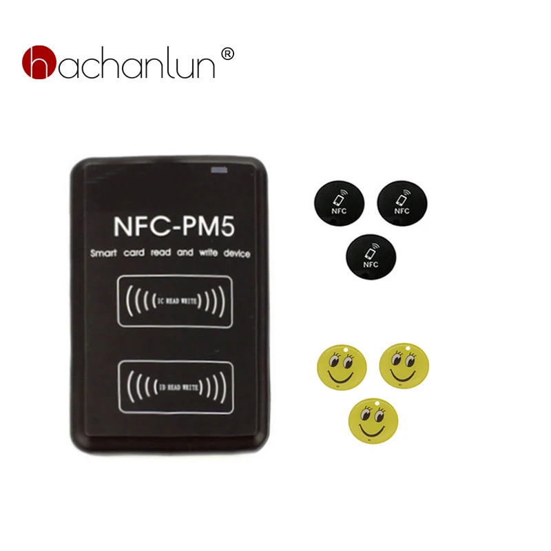 New Nfc Pm5 13.56mhz S50 Decoding Function Smart Card Id 125khz T5577 Em4305 Rfid Copier Ic Reader Duplicator