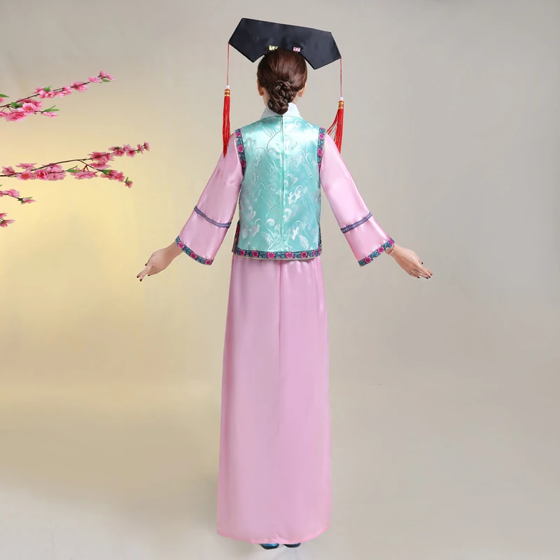 Chinese Ancien Dramaturgic Dress Dance Dress Cheong-sam hanfu Princess Dress Cosplay Qing Dynasty Costume Performance Costume