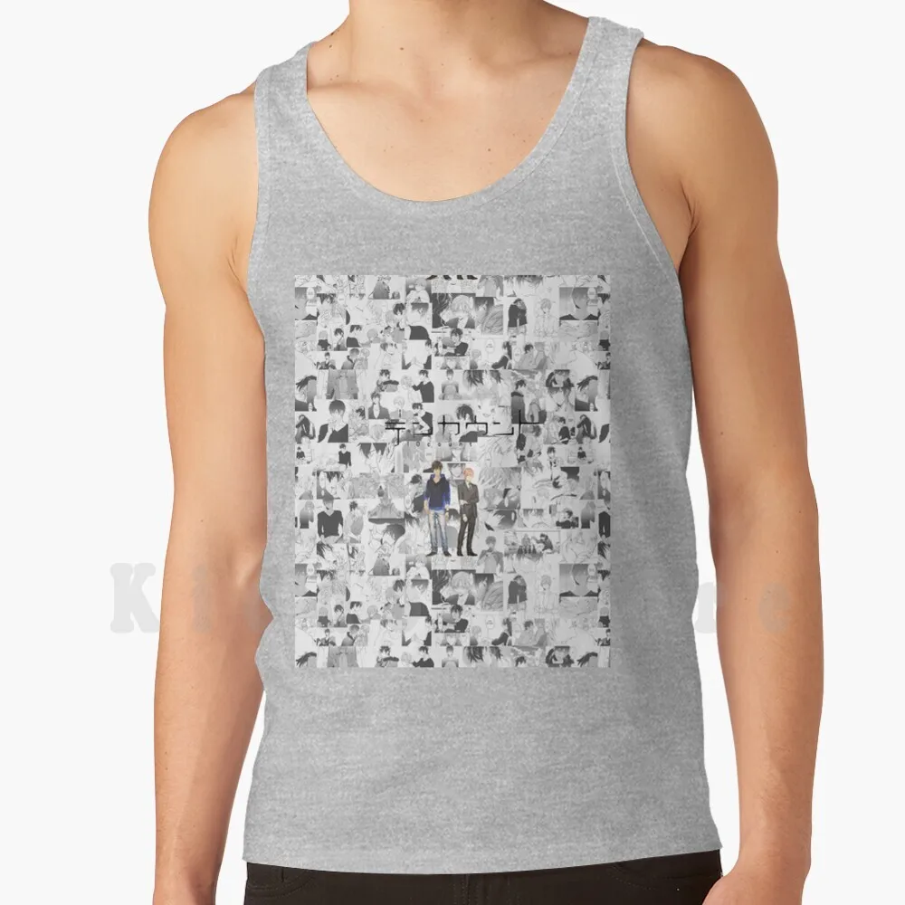 10 Ten Count Yaoi Kurose Riku Shirotani Tadaomi Boyslove Tank Tops Vest 100% Cotton Ten Count 10 Count Curious