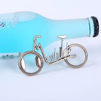 Our Adventure Begin Antique  Bike Bicycle Bottle Opener Wedding Favors Beer Opener