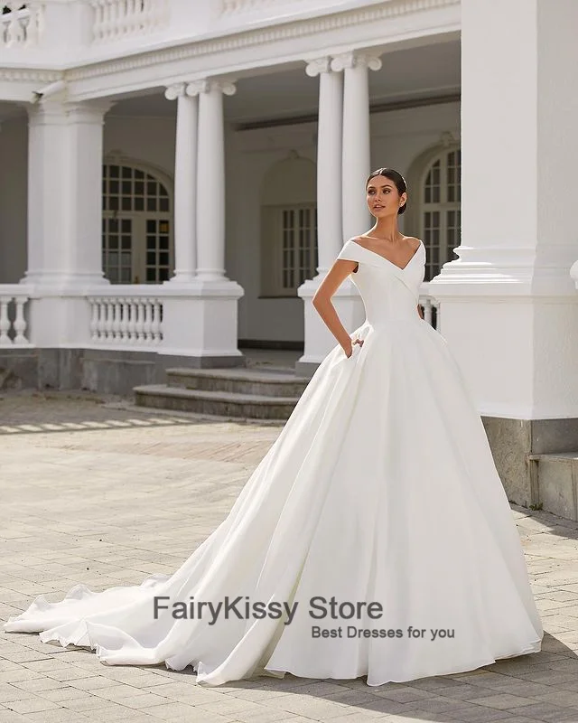 FairyKissy Sparky Lấp Lánh Áo CướI Tay Dài Ren Cô Dâu Đầm 2021 Vintage Công Chúa Gothic Vestidos De Noiva