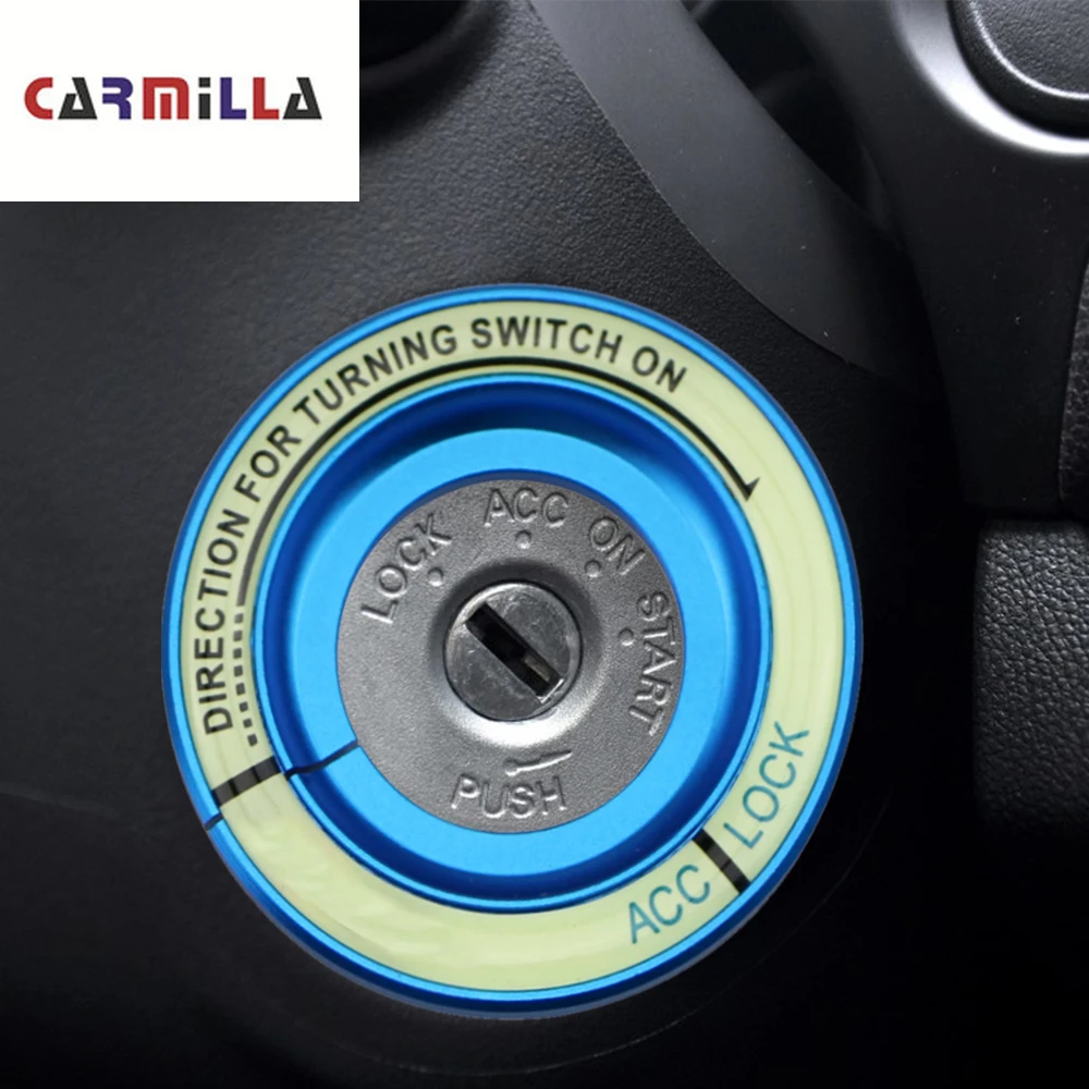 Carmilla Luminous Ignition Key Ring Switch Cover Sticker for Mitsubishi Lancer Mitsubishi Lancer EX Mitsubishi ASX Outlander