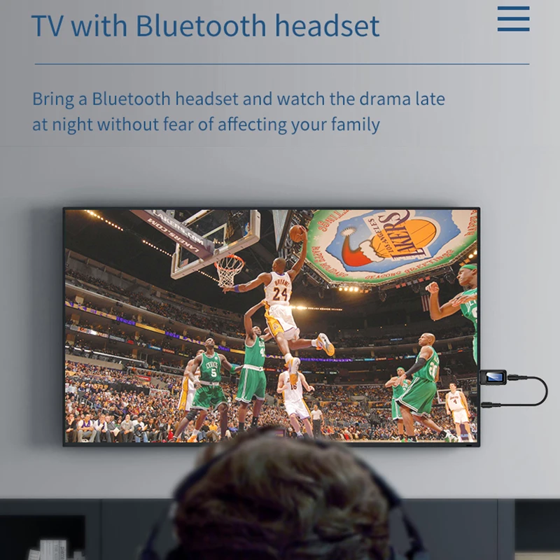 VAORLO USB 5,0 адаптер 2 в 1 ЖК-дисплей дополнительное подключение устройства Bluetooth приемник передатчик для ТВ наушников низкая задержка