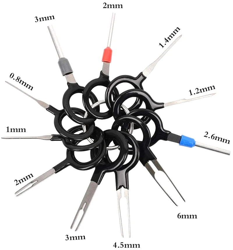 SMARLAN 11ชิ้น/เซ็ต Terminal อุปกรณ์กำจัดรถ Crimp Connector เครื่องดูดสิว Kit สำหรับรถซ่อมเครื่องมือชุด AA