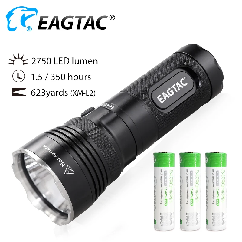 active tac mx25l3 lanterna led de 2750 lumens 18650 3400mah 570 metros fotografo defesa pessoal 01