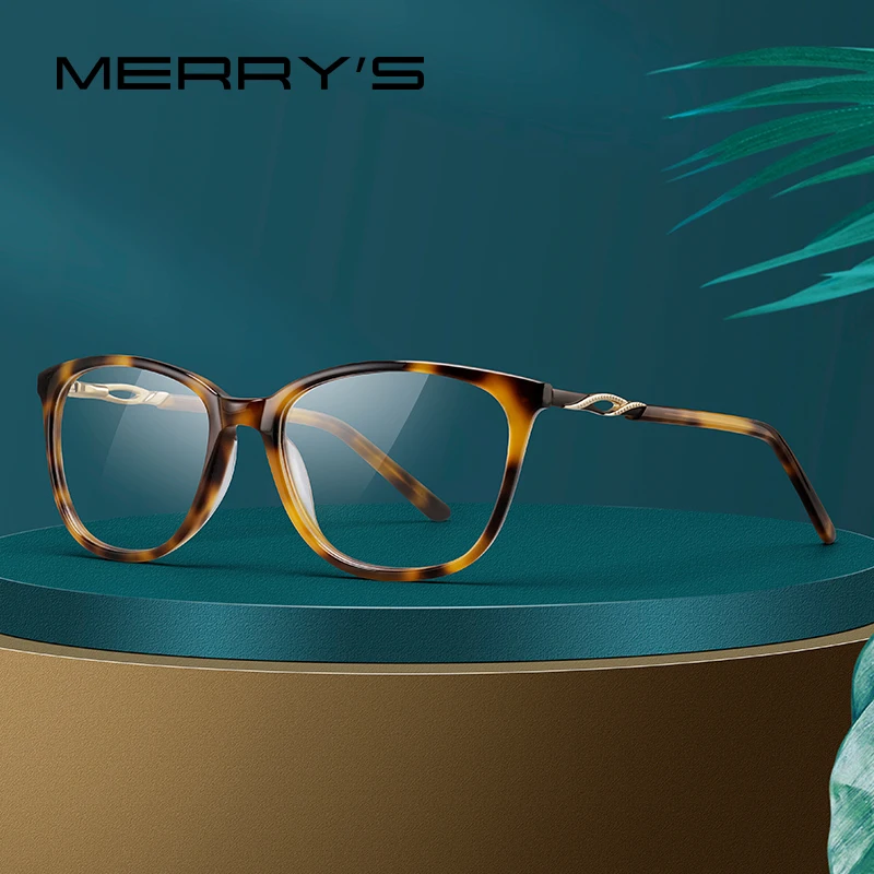 

MERRYS DESIGN Women Acetate Cat Eye Glasses Frames Luxury Eyewear Optics Frame Prescription Glasses Frames Optical Eyewear S2621