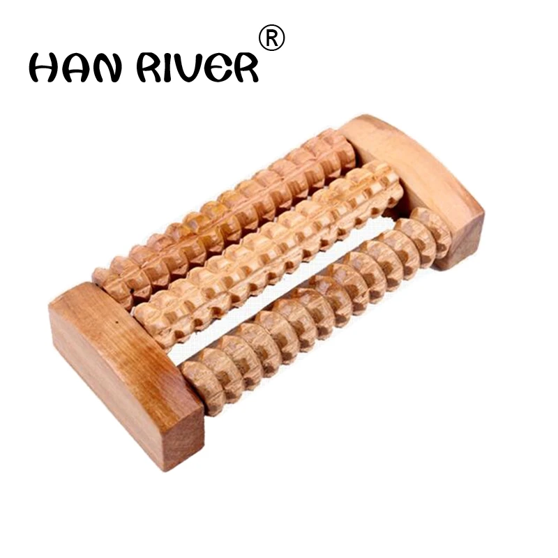 HANRIVER Portable massager wooden hand rolling massage 3 row  of sell like hot cakes