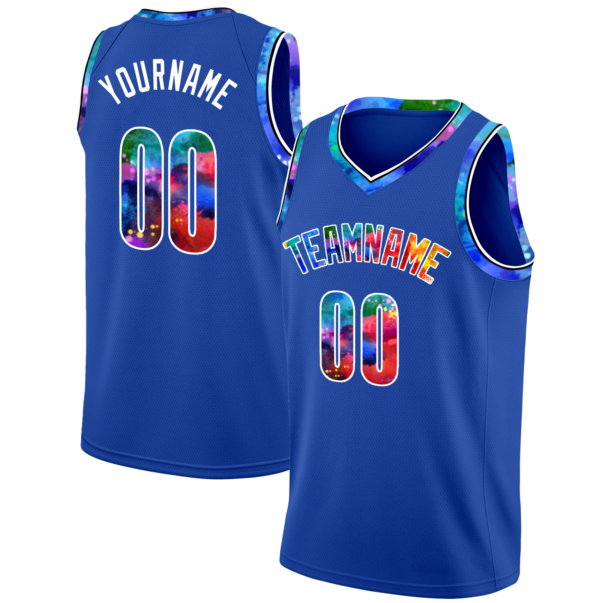 Custom Basketball Shirt Graffiti Design Print Team Name Number Unique Basketball Jersey Outdoor Game Training Vest For Men/Youth