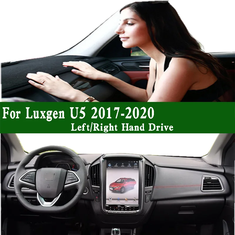 

For Luxgen U5 SUV 2017 2018 2019 2020 Dashmat Dashboard Cover Instrument Panel Sunscreen Protective Pad Anti-Dirt Proof Dash Mat