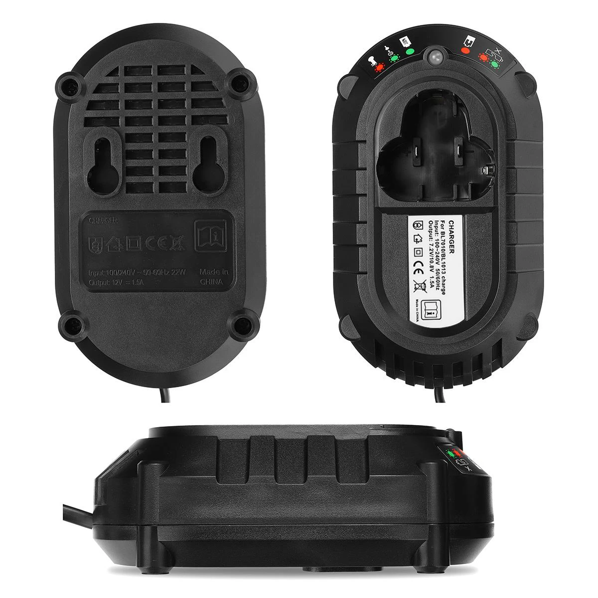 Makita Lithium Battery Charger, 10.8V, 12V, BL1013, BL1014, DC10WA, EUA, UE Plug Opcional