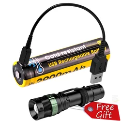 Nitecore NL1829RLTP 2900 Mah 18650 Resistente Al Freddo Ambienti Costruito in Carica Usb Batteria Ricaricabile Li-Ion per Il Congelamento Porta