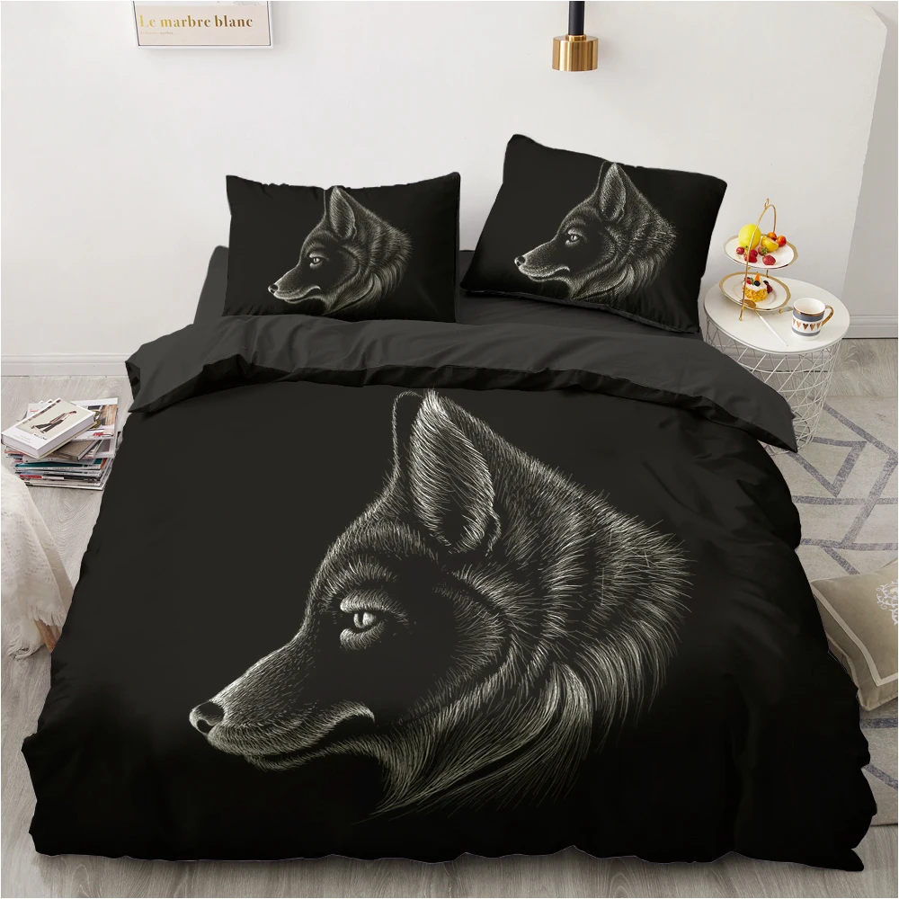 3D Printed Black And White Animals Eagle Bedding Sets Roclet Astronaut Single Queen Double King Twin Bed For Home Duvet Cover