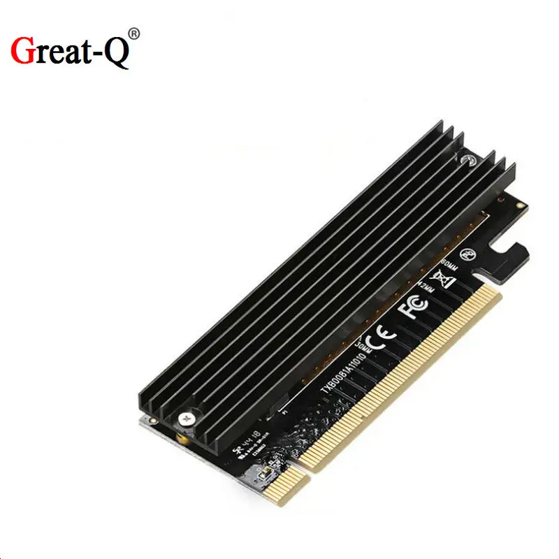 M.2 NVMe SSD Adapter M2 to PCIE 3.0 X16 Controller Card M Key Interface Support PCI Express 3.0 x4 2230-2280 Size