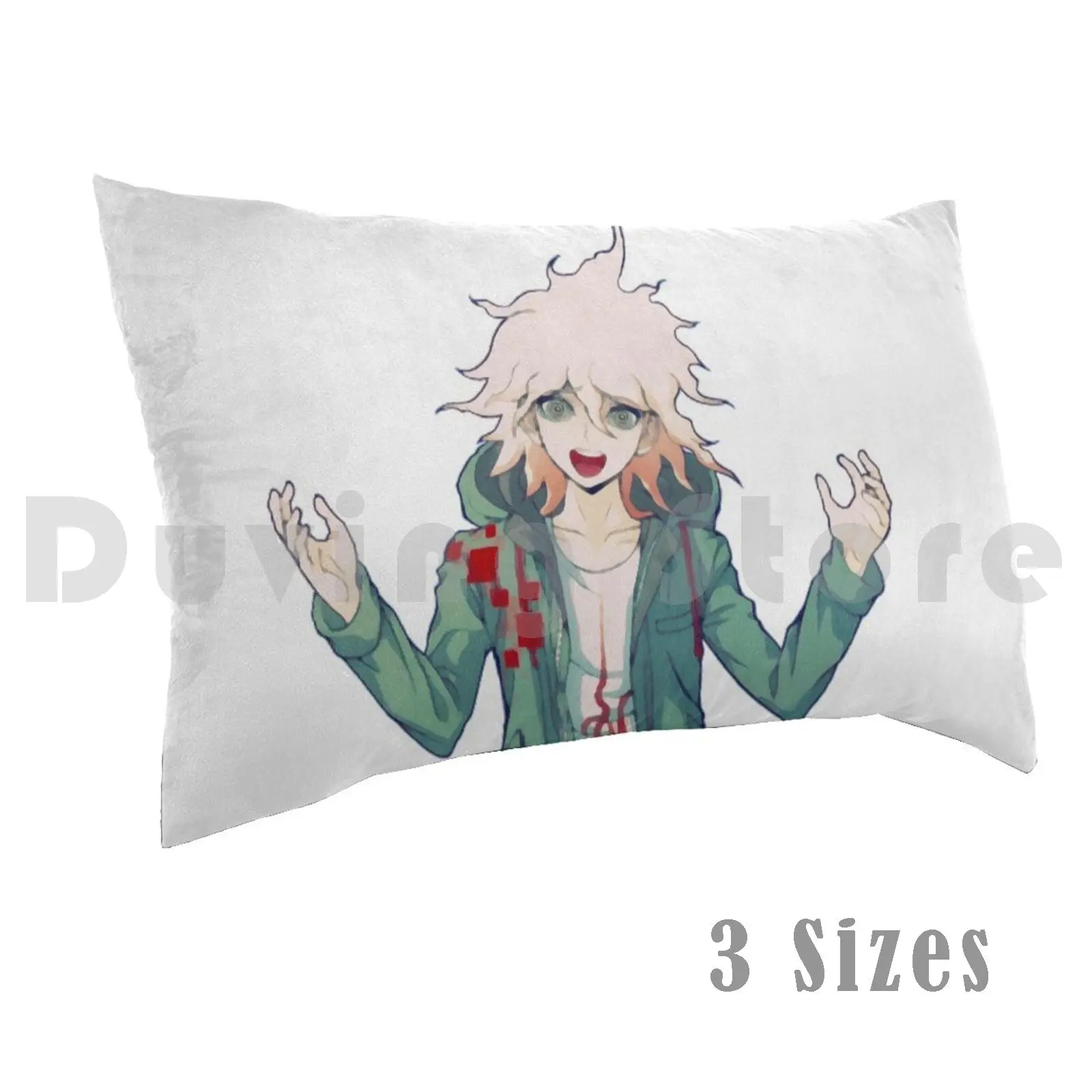 Nagito 2 Pillow Case Printed 35x50 Nagito Monobear Monokuma Danganronpa Anime Komaeda Nagito Nagito Komaeda