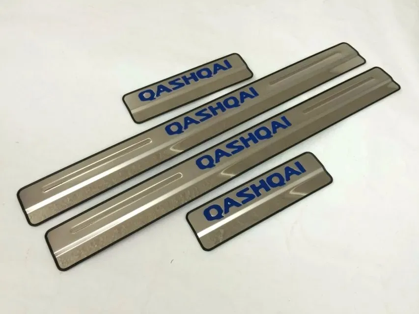 For Nissan Qashqai J11 2014 2015 2016 Car Accessories Door Sill Scuff Plate Stainless Steel Door Sills Pedal Sticker