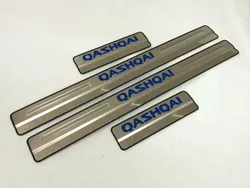 For Nissan Qashqai J11 2014 2015 2016  Car Accessories Door Sill Scuff Plate Stainless Steel Door Sills Pedal Sticker