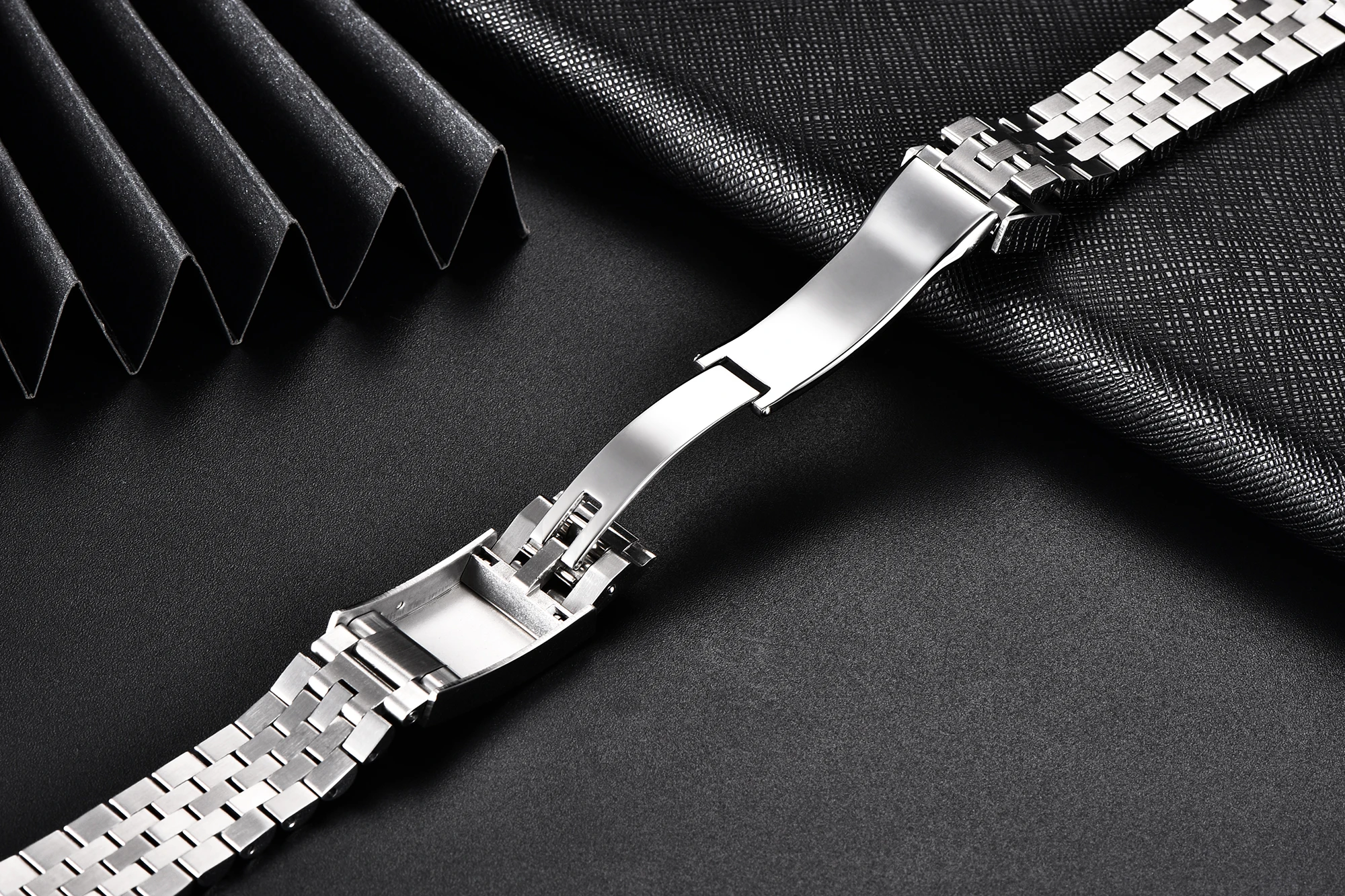 PAGANI DESIGN Original PD-1662 Silver Jubilee Bracelet, Stainless Steel, Width 20 mm, length 220 mm