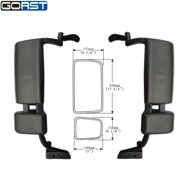 Automobiles Car-Styling Reflector Rearview Mirror for Hoyun Heavy Truck Side Mirror Exterior Assembly Left or Right Two Holes