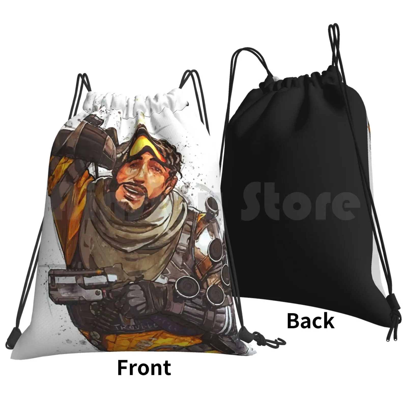 Apex ATIONS End-Mirage Interconnexion Art Painting Backpack, Proximité Wstring Bag, Riding Climbing Gym Bag, Apex ATIONS End