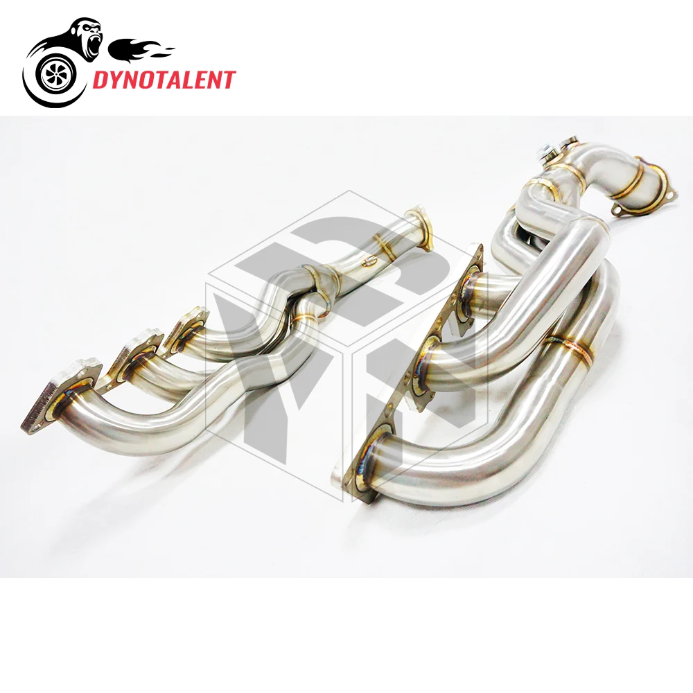 DYN RACING SS304 Long Tube Exhaust Header For B8 3.0T S4 and S5 A7 A8 Q5 SQ5 3.0 TFSI V6