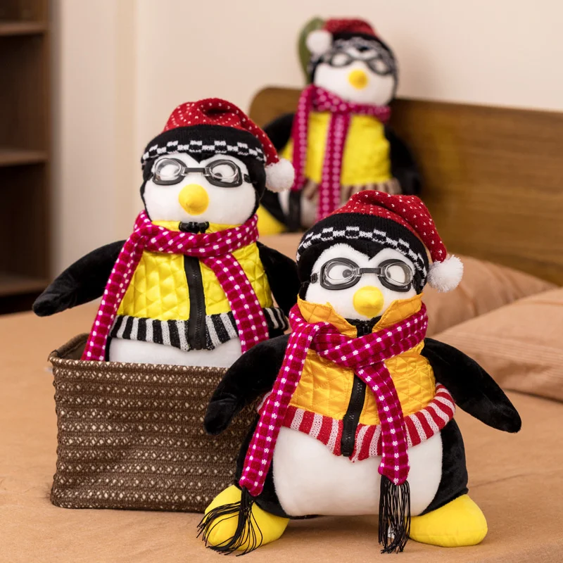 45cm Penguins Plush Toys Serious Friends TV Shows Joey's Friend HUGSY PENGUIN Haji Rachel Stuffed Animal Dolls For Children Gift