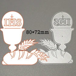 Holy Religion IHS Metal Cutting Dies New Handcraft Bread wheat Die Stencils For DIY Scrapbooking Card Decorative Embossing Die
