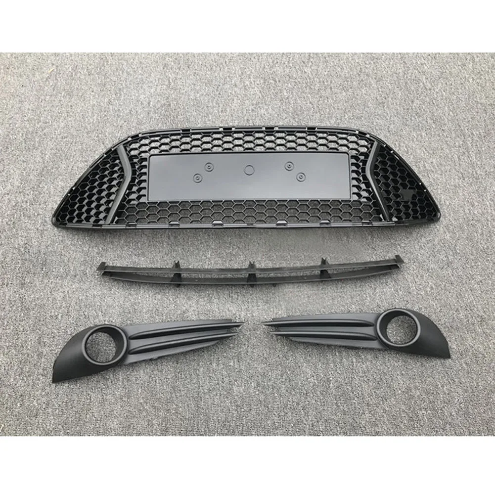 

Car Front Bumper Grill Upper Lower Grille Fog Light Frame Fit For Ford Focus ST 2012 2013 2014