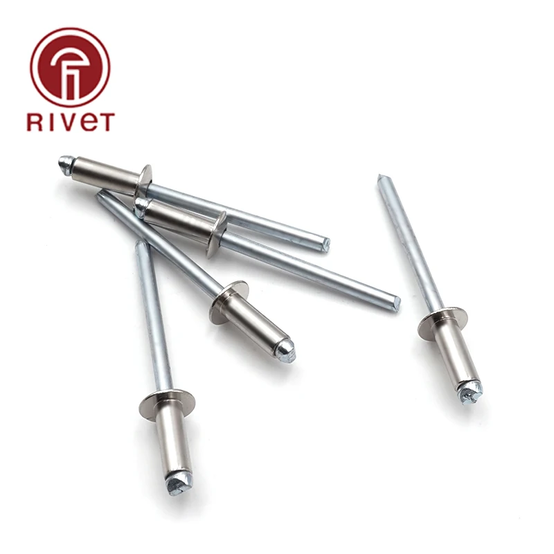 M4.8*8/9/10/11/12/13/14/16/18mm Stainless Steel Mushroon Head Break Mandrel Blind Rivets Round Head Opening Rivets Remaches