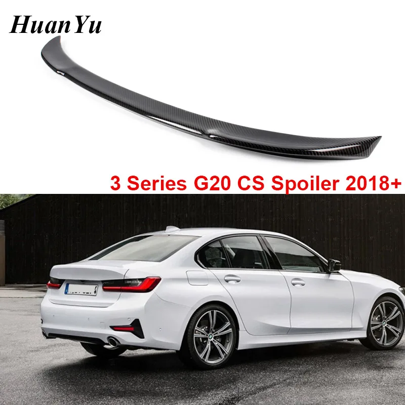 

New CS Style Carbon Fiber Trunk Spoiler for BMW 3 Series G20 Rear Boot Lip Wings Ducktail 2018 2019 + 320d 330i